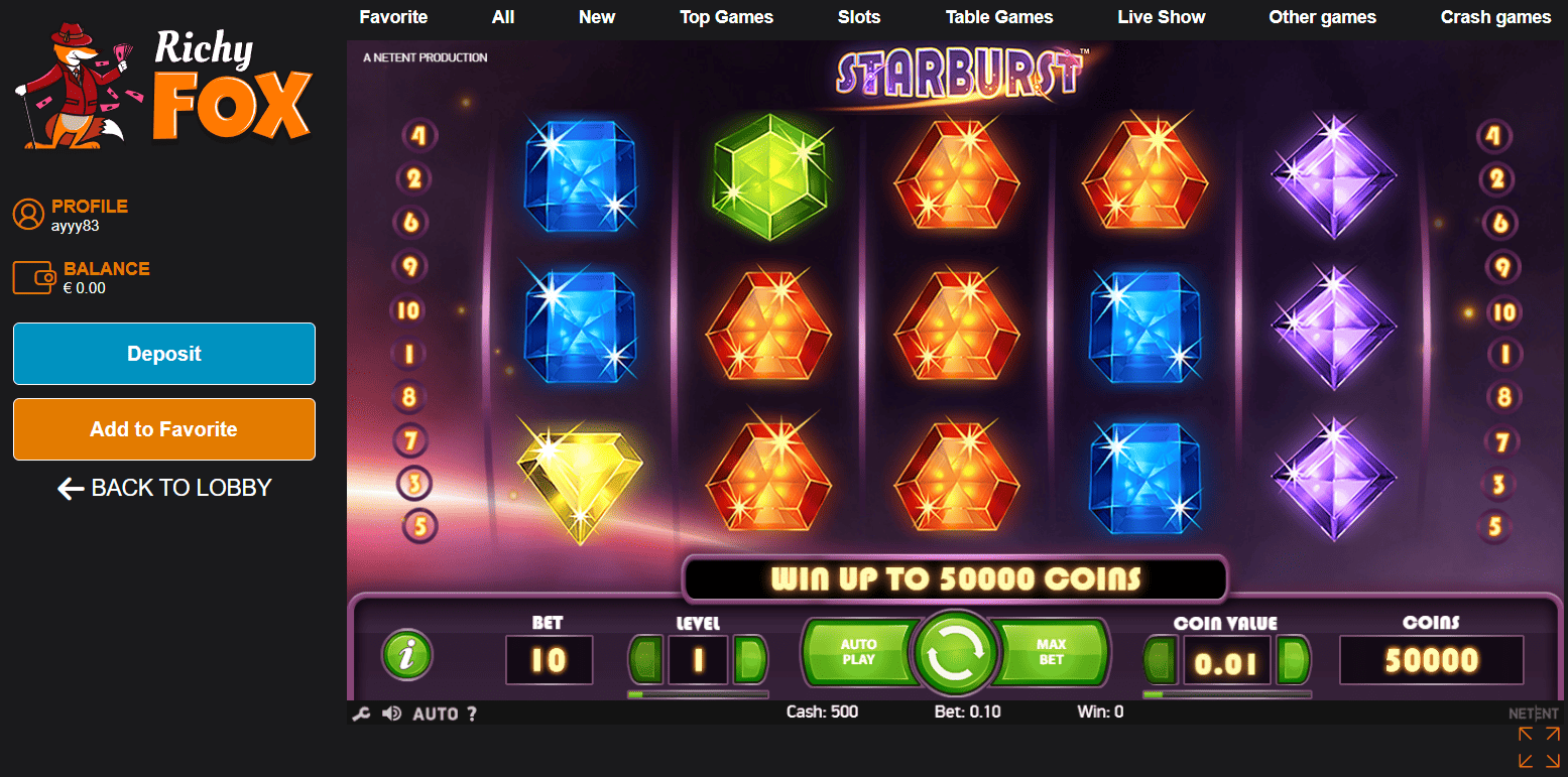 Richy Fox Casino TOP Slots