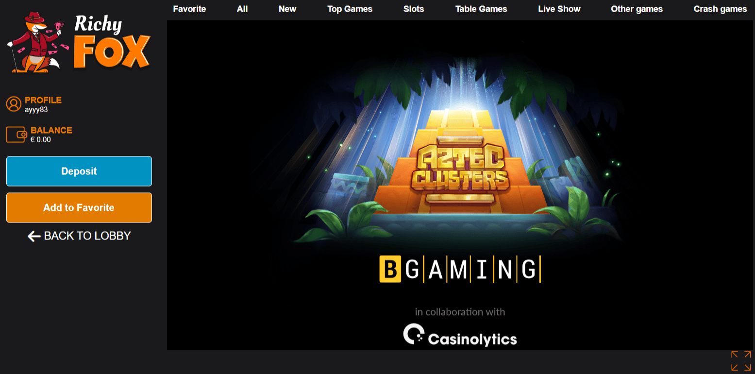 Richy Fox Casino TOP Slots