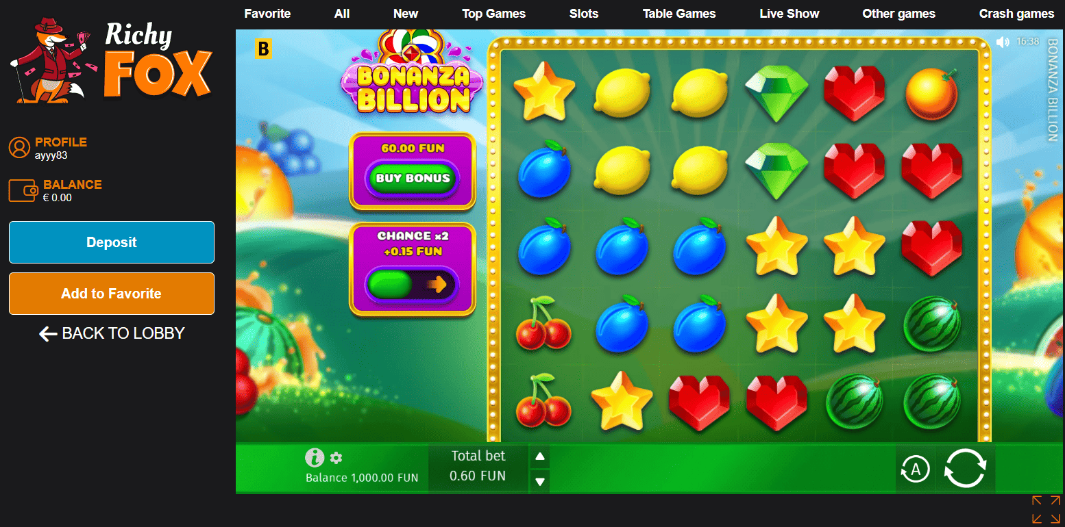 Richy Fox Casino TOP Slots
